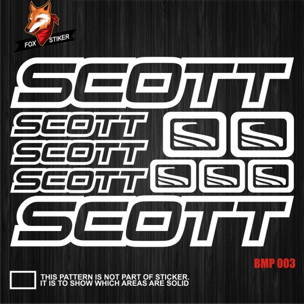 Bicycle Frame Decal Stickers  SCOTT02